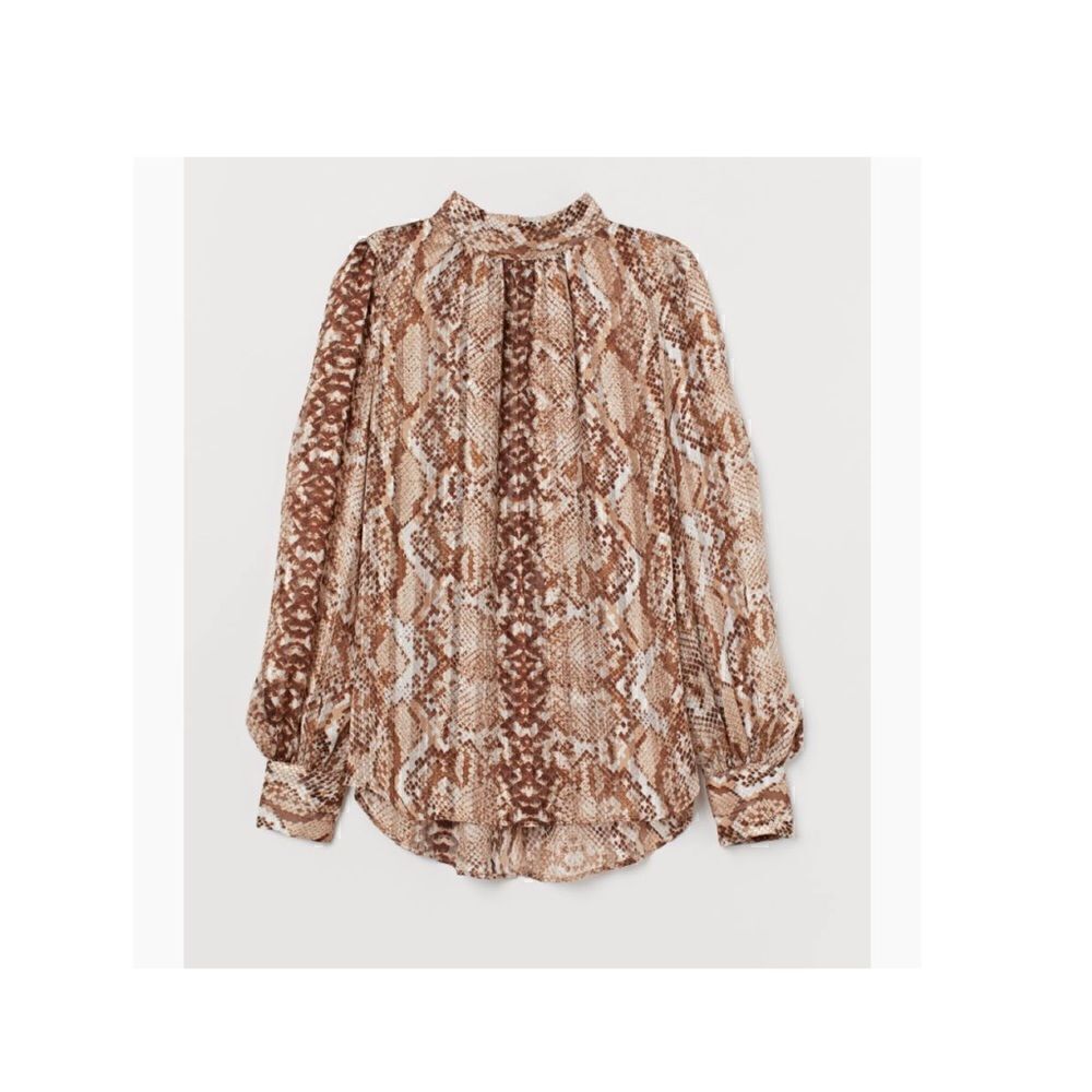Beige/snakeskin-patterned H&M  